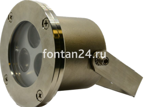 Подводный светодиодный прожектор (RGB IN ONE), 3-диодный, 12VDC, угол свечения 25град., IP68, нерж. сталь Подводный светодиодный прожектор (RGB IN ONE), 3-диодный, 12VDC, угол свечения 25град., IP68, нерж. сталь