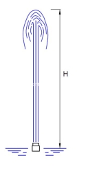 Фонтанная насадка Cluster Multi Jet 2", 9 мм, нержавеющая сталь